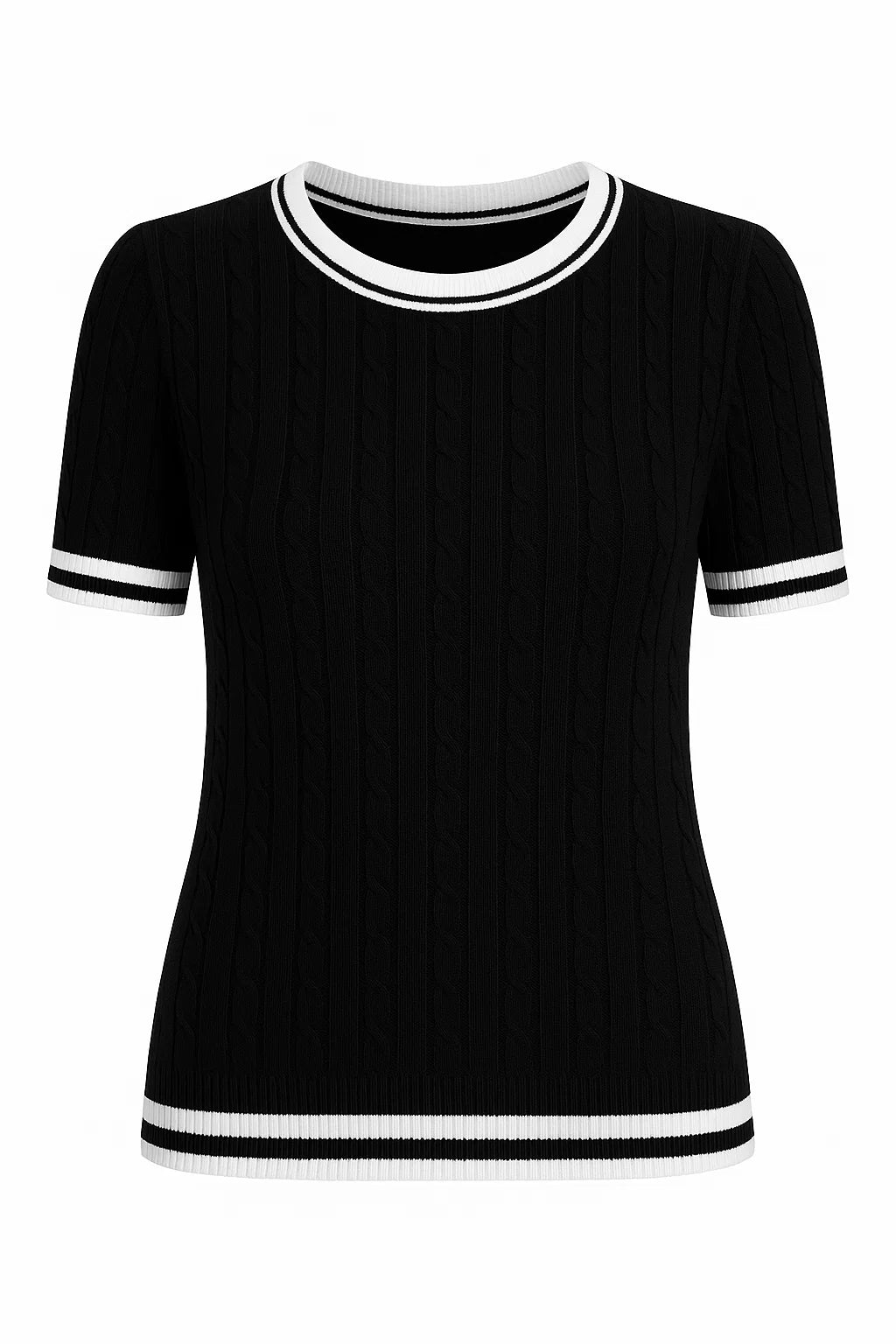 ChicWeave Cable Knit Top