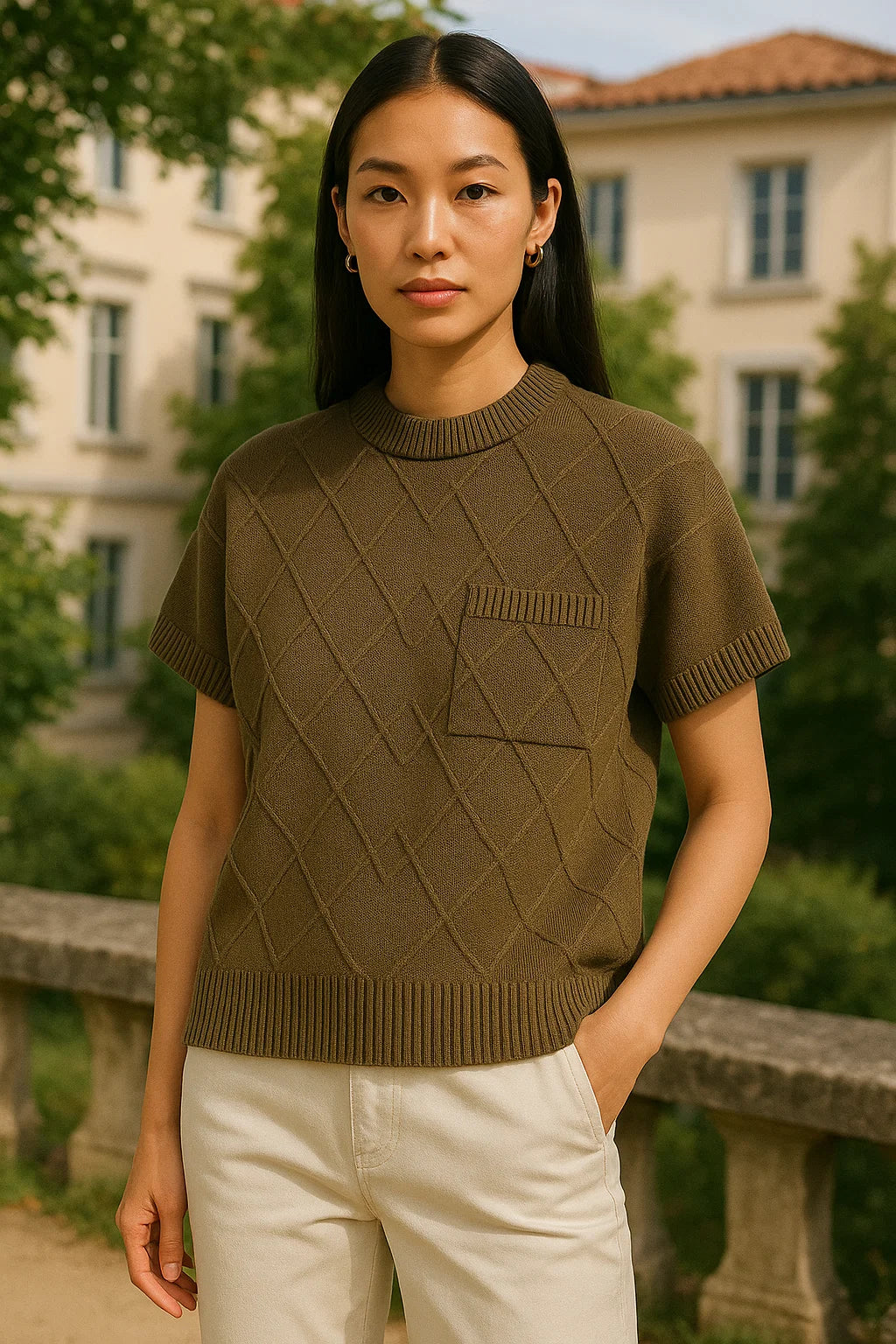 Mock Neck Sweater Vest