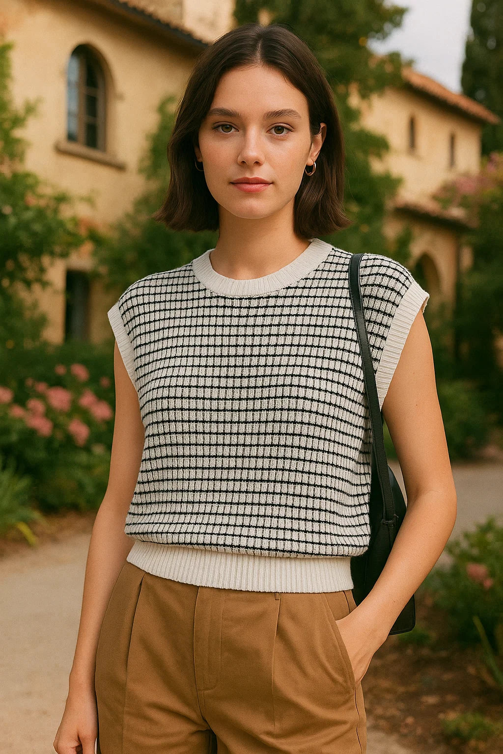 Striped Ease Knit Vest