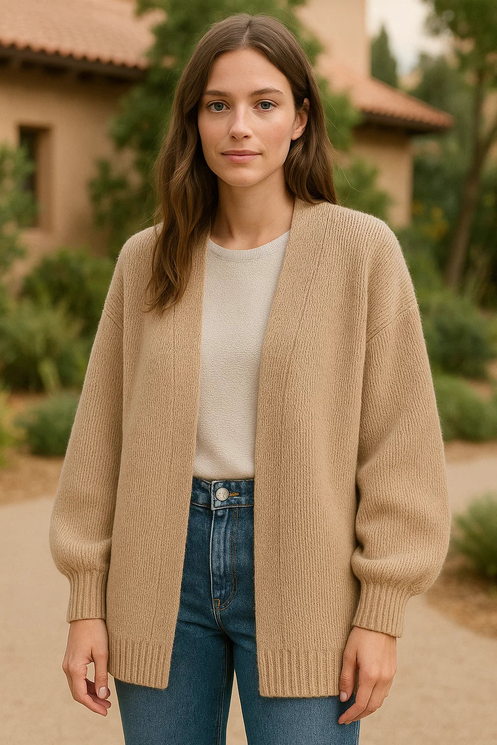 CozyFrame Chunky Knit Cardigan