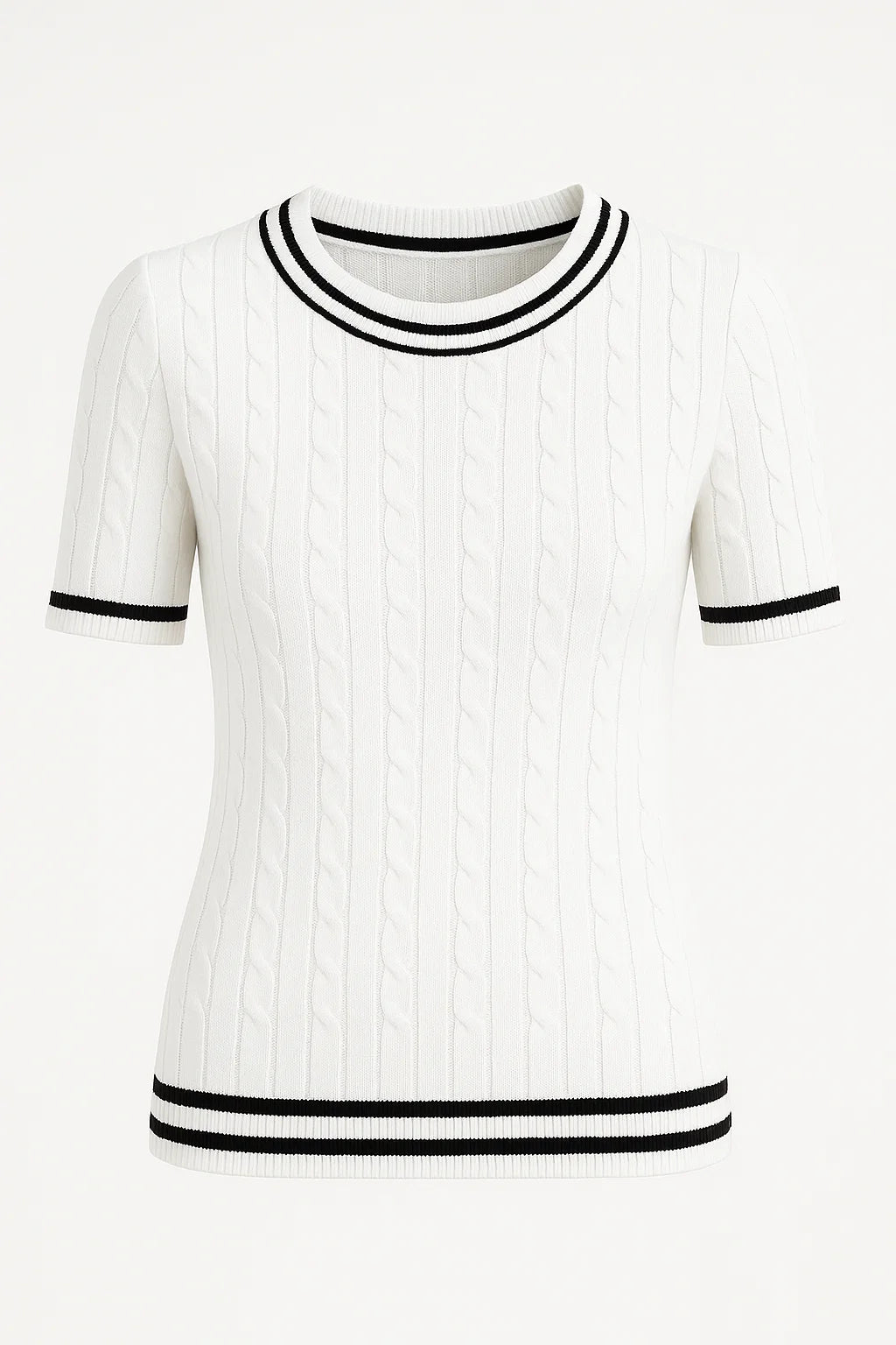 ChicWeave Cable Knit Top