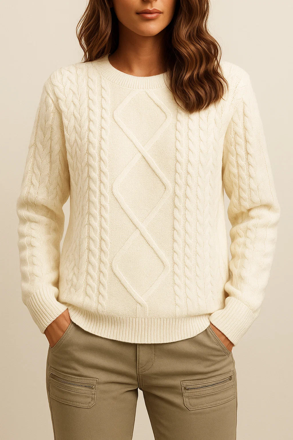Vintage Cable Knit Pullover