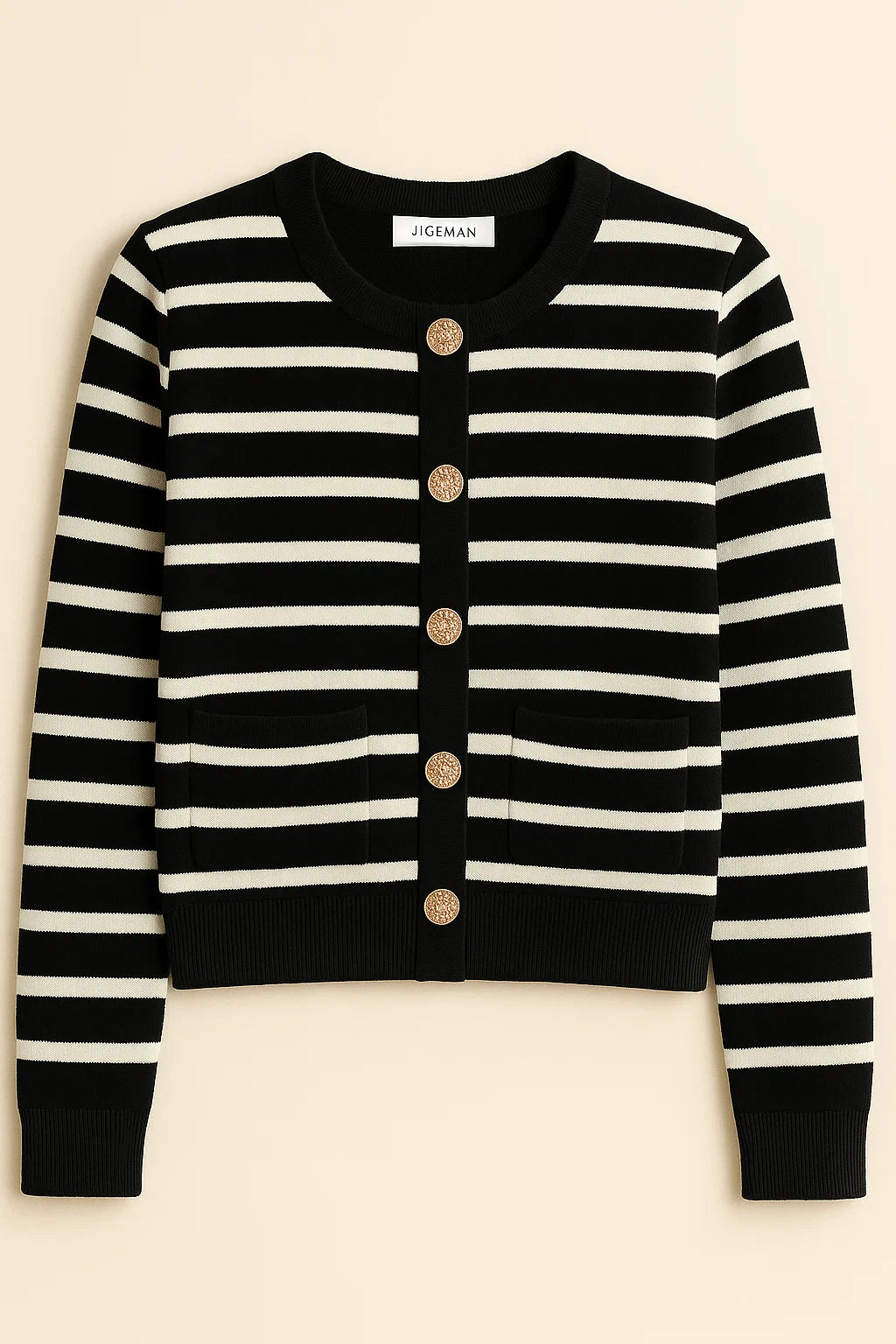 UrbanSense Striped Knit Cardigan