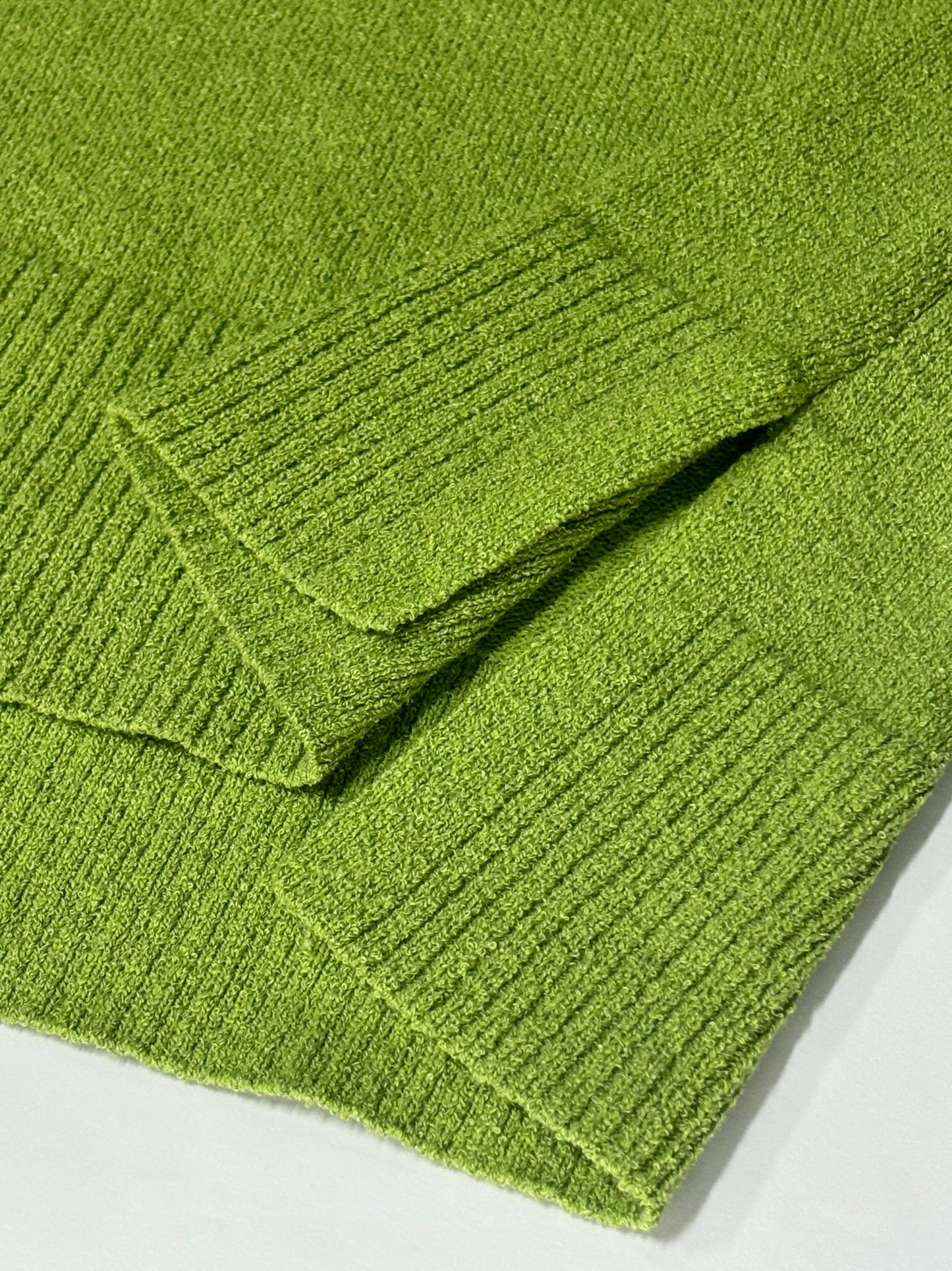 Elora Knit Sweater - Verdant Flow Series - Green Oversized High-Low Knit -Yowens