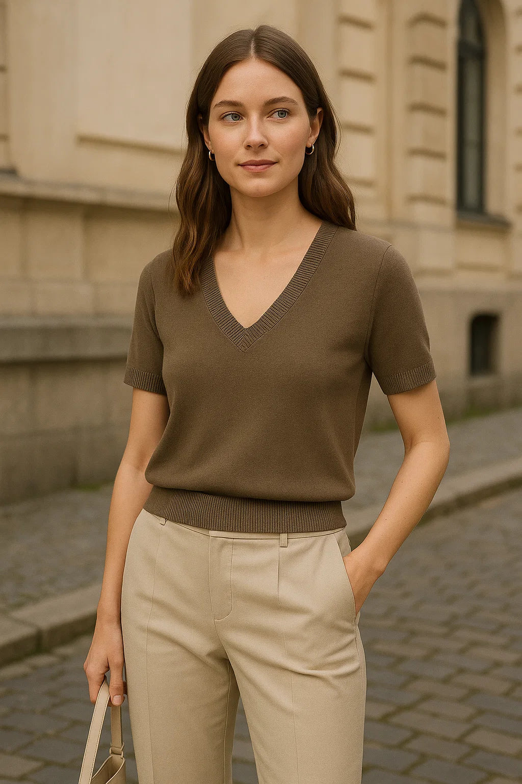 Serene V-Neck Knit – Summer