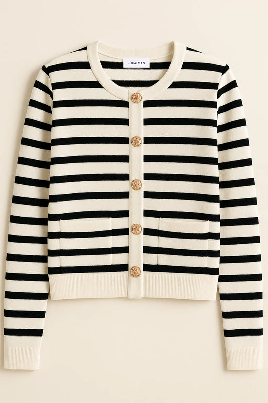 UrbanSense Striped Knit Cardigan