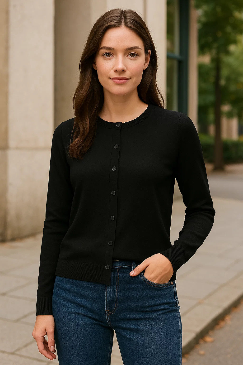 Fitted Cardigan – Refined Warmth for Early Fall