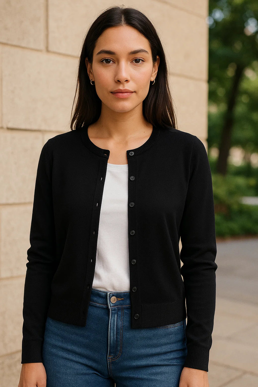 LightLayer Crew Cardigan
