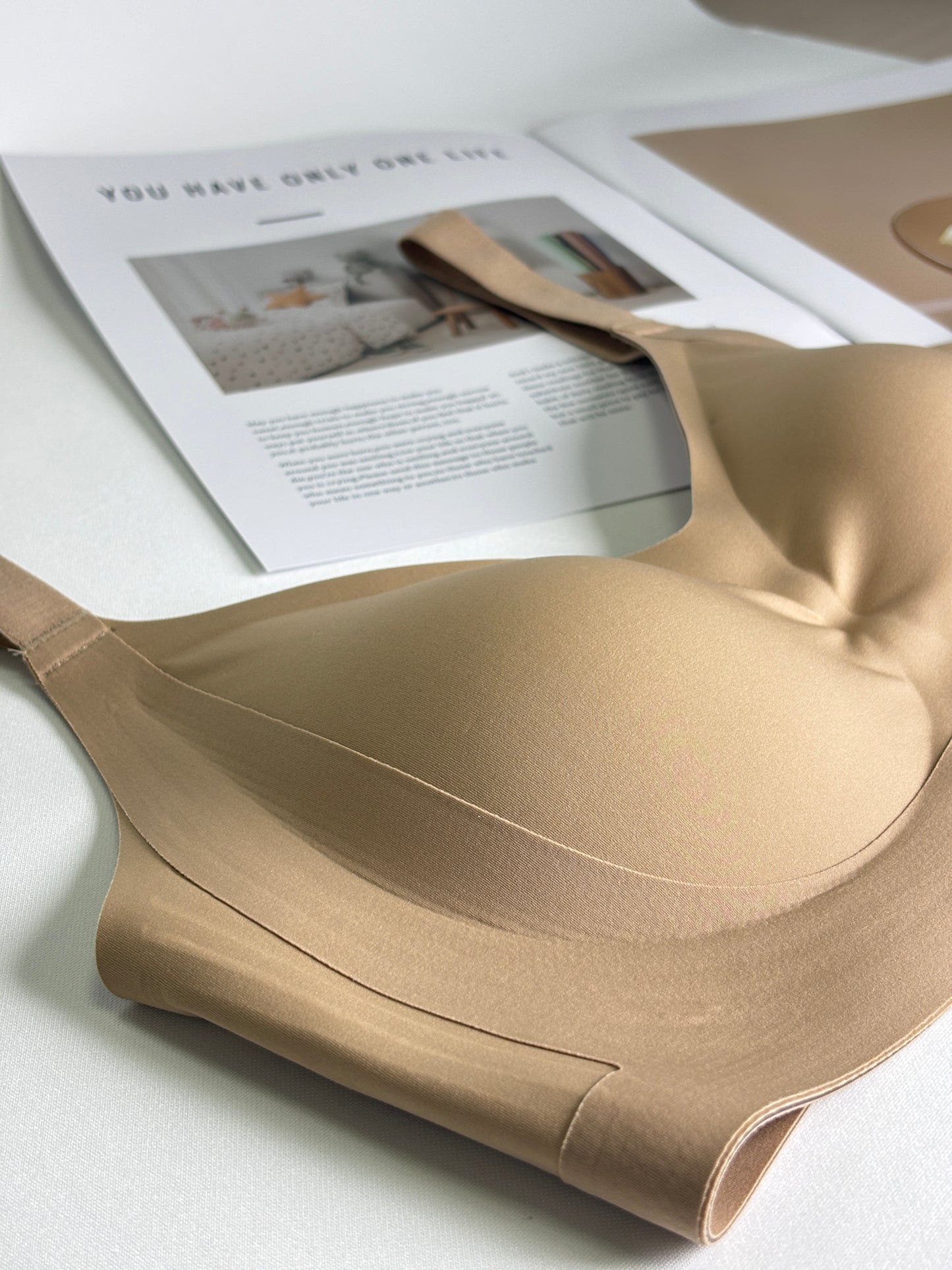 Breathable Seamless Bra with Push-Up Design